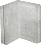 Angle gris haut. 30 cm pour bordure béton